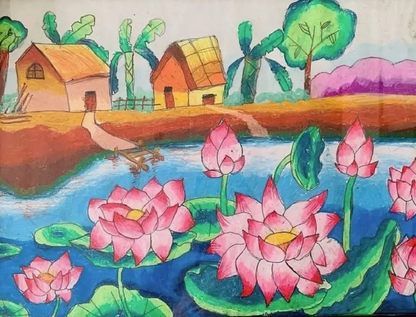 Hướng dẫn vẽ tranh hoa sen cho trẻ huong-dan-ve-tranh-hoa-sen-cho-tre
